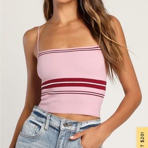Pink tank top